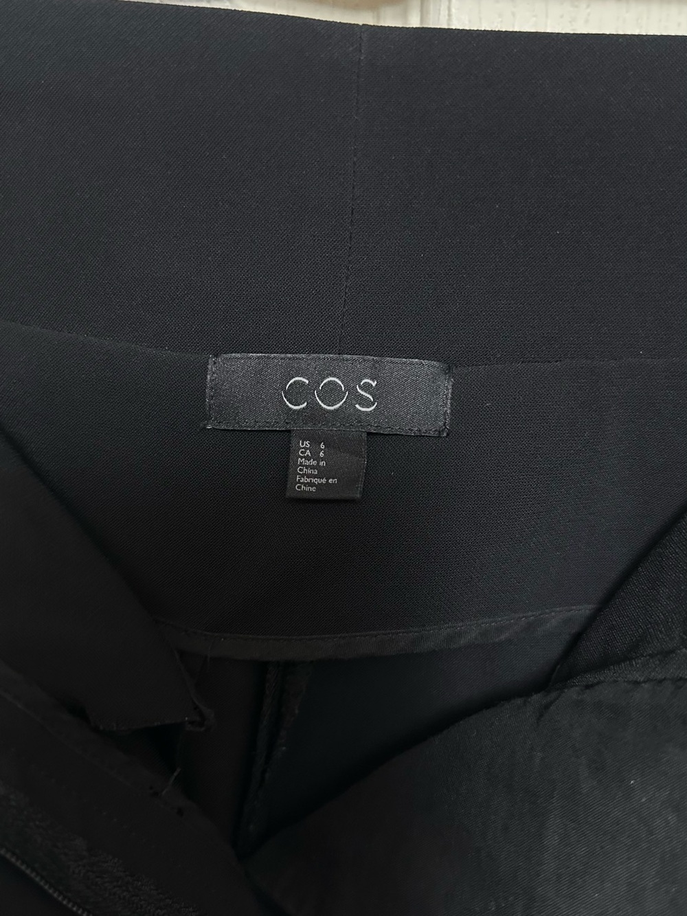 COS Black Tailored High-Waist Trousers size 6 - Picture 7 of 13